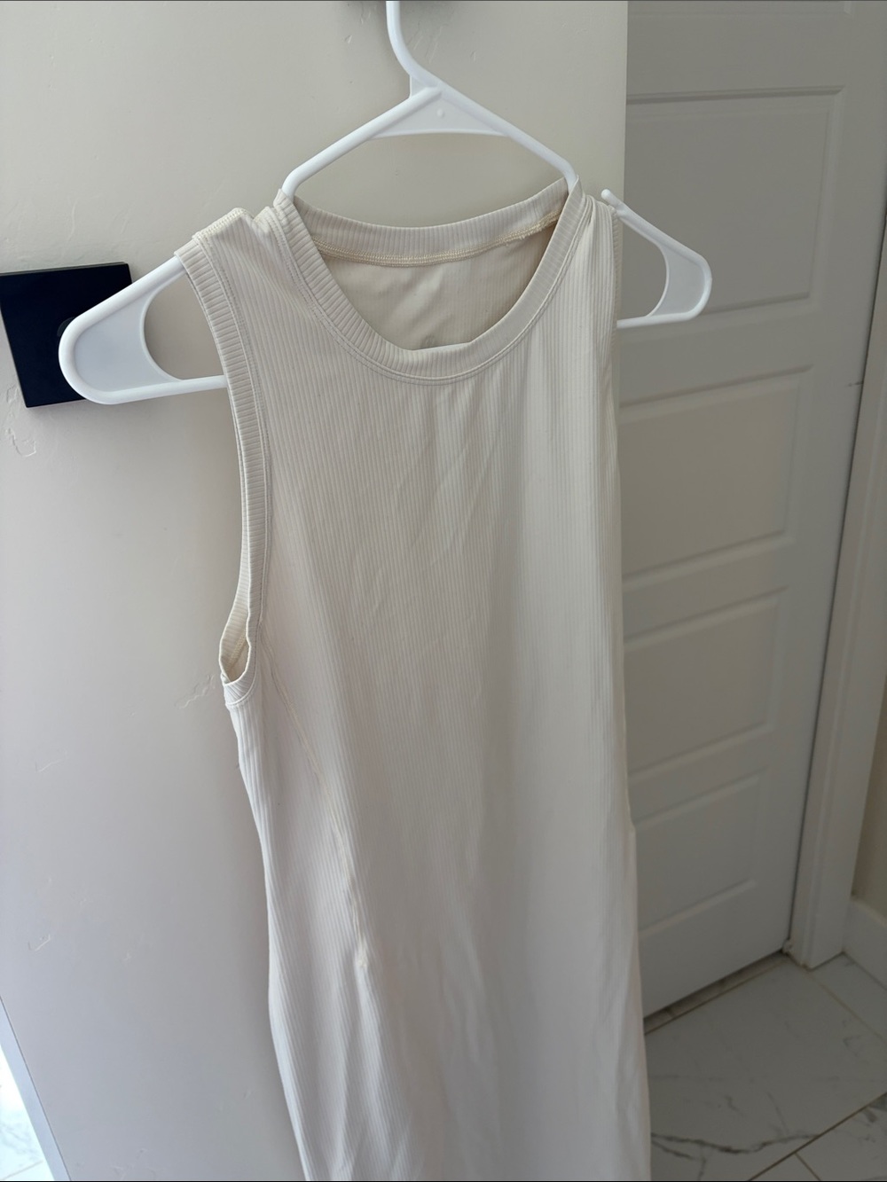 lululemon athletica Cream Sleeveless Ribbed Maxi Dress - Picture 2 of 3